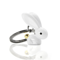 Metalmorphose Miniature 3D Metal Keychain - Bunny, Whitehill MTM068-01