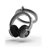 Metalmorphose Miniature 3D Metal Keychain - Headphones, Whitehill MTM074-02