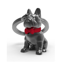 Metalmorphose Miniature 3D Metal Keychain - Bulldog, Whitehill MTM253-02