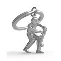 Metalmorphose Miniature 3D Metal Keychain - Cricket, Whitehill MTM282-01