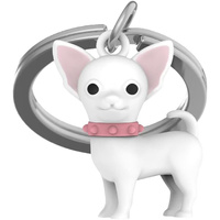 Metalmorphose Miniature 3D Metal Keychain - Chihuahua, Whitehill MTM254-01