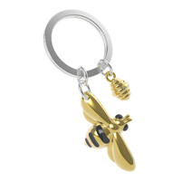 Metalmorphose Miniature 3D Metal Keychain - Honey Bee MTM-KHO