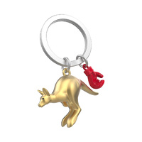 Metalmorphose Miniature 3D Metal Keychain - Kangaroo MTM-KKA