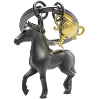 Metalmorphose Miniature 3D Metal Keychain - Horse & Trophy, Whitehill MTM235-01