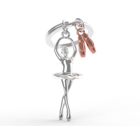 Metalmorphose Keychain Miniature 3D Ballerina, MTM220-02