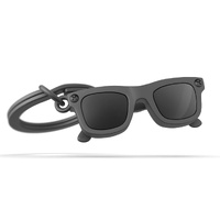 Metalmorphose Miniature 3D Metal Keychain - Sunglasses, Whitehill MTM160-01