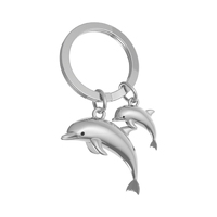Metalmorphose Miniature 3D Metal Keychain - Dolphin Family MTM-KDO
