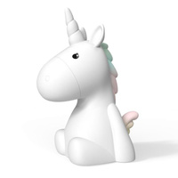 Dhink Night Light Rechargeable LED Silicone Unicorn, Whitehill DHINK442-21