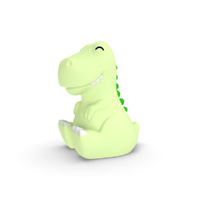 Dhink Night Light Rechargeable LED Silicone Green Dinosaur, Whitehill DHINK443-21
