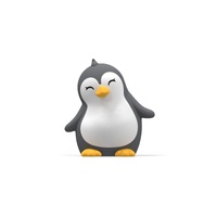 Dhink Night Light Rechargeable LED Silicone Penguin, Whitehill DHINK441-21