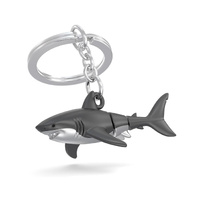 Metalmorphose Miniature 3D Metal Keychain - Shark, Whitehill MTM346-01