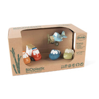 Dantoy Toy Cars BIOplastic Funcars 3-Piece Set, DT5652