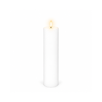 Uyuni Lighting Specialty Pillar Flameless Candle 5.8 x 22.2cm Nordic White NW06025