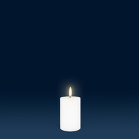 Uyuni Lighting Pillar Flameless Candle 5 x 7.5cm - Nordic White NW0506