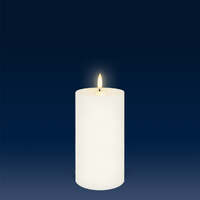 Uyuni Lighting Pillar Flameless Candle 7.8 x 15.2 cm - Classic Ivory IV-C78015