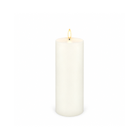Uyuni Lighting Pillar Flameless Candle 7.8 x 20.3 cm - Classic Ivory IV-C78020