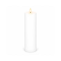Uyuni Lighting Pillar Flameless Candle 7.8 x 25.4cm - Nordic White NW-C78025