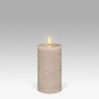 Uyuni Lighting Pillar Flameless Candle 7.8 x 15.2 cm - Sandstone SA-C78015