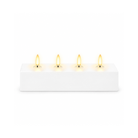 Uyuni Lighting Quattro Block Flameless Candle 18x5x3.8cm - Nordic White NW1805038