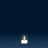 Uyuni Lighting Tea Light Flameless Candle w/ Captive Screw 1.9 x 3.8 cm - Nordic White NW039PR