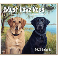 2024 Calendar Must Love Dogs by Jim Killen, Pine Ridge Art 5954