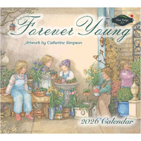 2026 Calendar Pine Ridge Art Forever Young by Catherine Simpson, Horizontal Wall 6022