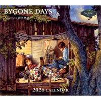 2026 Calendar Pine Ridge Art Bygone Days by Jim Daly, Horizontal Wall 6023