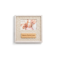 Demdaco Baby Photo Frame 25cm Jesus Loves Me 6x4-in, Tender Blessings 5004720288