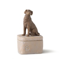 Willow Tree Keepsake Box 13cm Love My Dog (Dark), Whitehill 28177