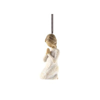 Willow Tree Hanging Ornament 8cm Prayer Of Peace, 28327
