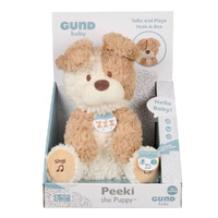 GUND Animated Plush 30cm Peeki the Puppy, U6075532