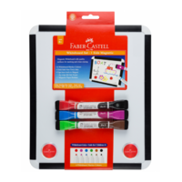 Faber-Castell Whiteboard Set - Double-sided Magnetic with Markers & Magnets 570703