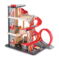 Hape Gearhead Stunt Garage Playset, E3019