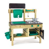 Hape Outdoor Kitchen 15 Pieces Pretend Play Set, E3193