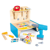 Hape Little Engineer's Workbench 51 Pieces Pretend Play Set, E3221