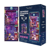 Tonecheer 3D Wooden Puzzle Cyber City Book Nook Kit, Acton TQ131