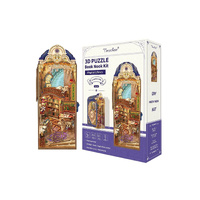 Tonecheer 3D Wooden Puzzle Magical Library Book Nook Kit, TQ134