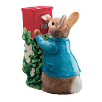 Beatrix Potter Money Banks - Peter Rabbit Posting a Letter Money Bank A7170