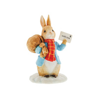 Beatrix Potter Figurine 7cm With Love From Peter Rabbit, Winter Collection A30485