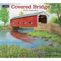 2024 Calendar Covered Bridge by Susan Knowles Jordan Wall Lang 24991001908