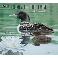 2024 Calendar Loons On The Lake by Jim Kasper Wall Lang 24991001925