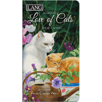 2024-2025 2-Year Planner Love Of Cats by Persis C. Weirs Pocket Monthly Lang