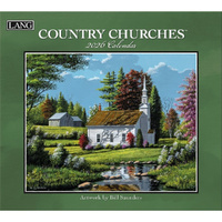2026 Calendar LANG Country Churches by Bill Saunders, Horizontal Wall 26991001904