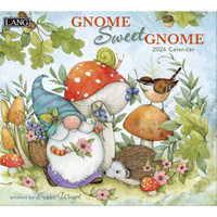 2026 Calendar LANG Gnome Sweet Gnome by Susan Winget, Horizontal Wall 26991002026