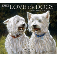 2026 Calendar LANG Love of Dogs by John Silver, Horizontal Wall 26991001927
