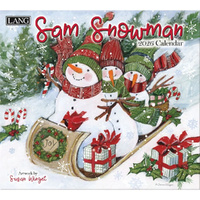 2026 Calendar LANG Sam Snowman by Susan Winget, Horizontal Wall 26991001939