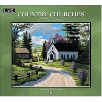 2027 Calendar LANG Country Churches Horizontal Wall 27991001904