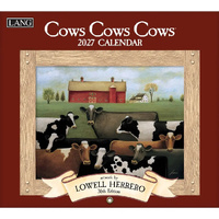 2027 Calendar LANG Cows Cows Cows Horizontal Wall 27991001909