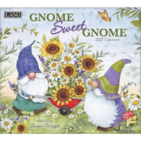 2027 Calendar LANG Gnome Sweet Gnome Horizontal Wall 27991002026
