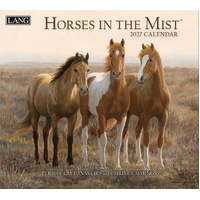 2027 Calendar LANG Horses In The Mist Horizontal Wall 27991001917